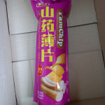YamChip Чипсы со вкусом барбекю Китай 90 гр (розовые)