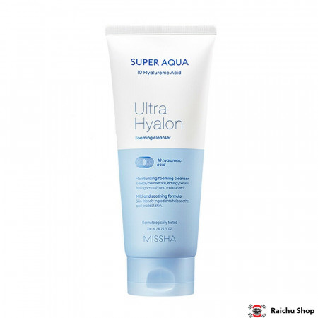 Missha Super Aqua Ultra Hyalron Увлажняющая пенка, 200 мл